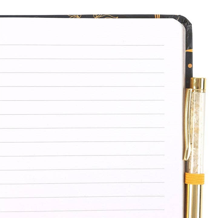 Leave A Little Sparkle Celestial Notebook with Citrine Pen