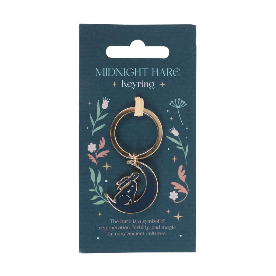 Mystical Midnight Hare Keyring