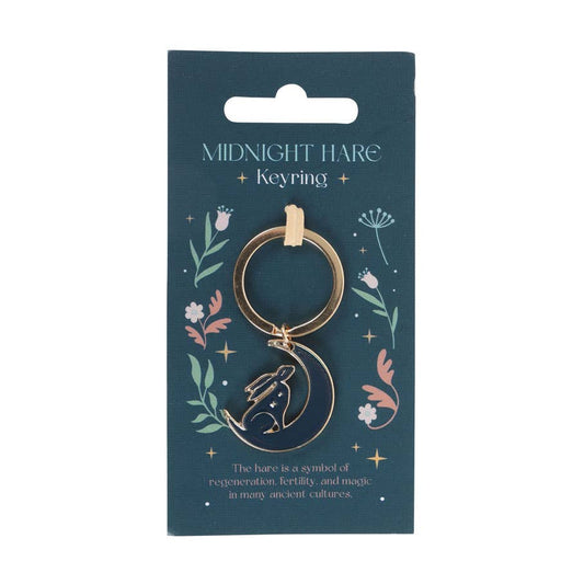 Mystical Midnight Hare Keyring
