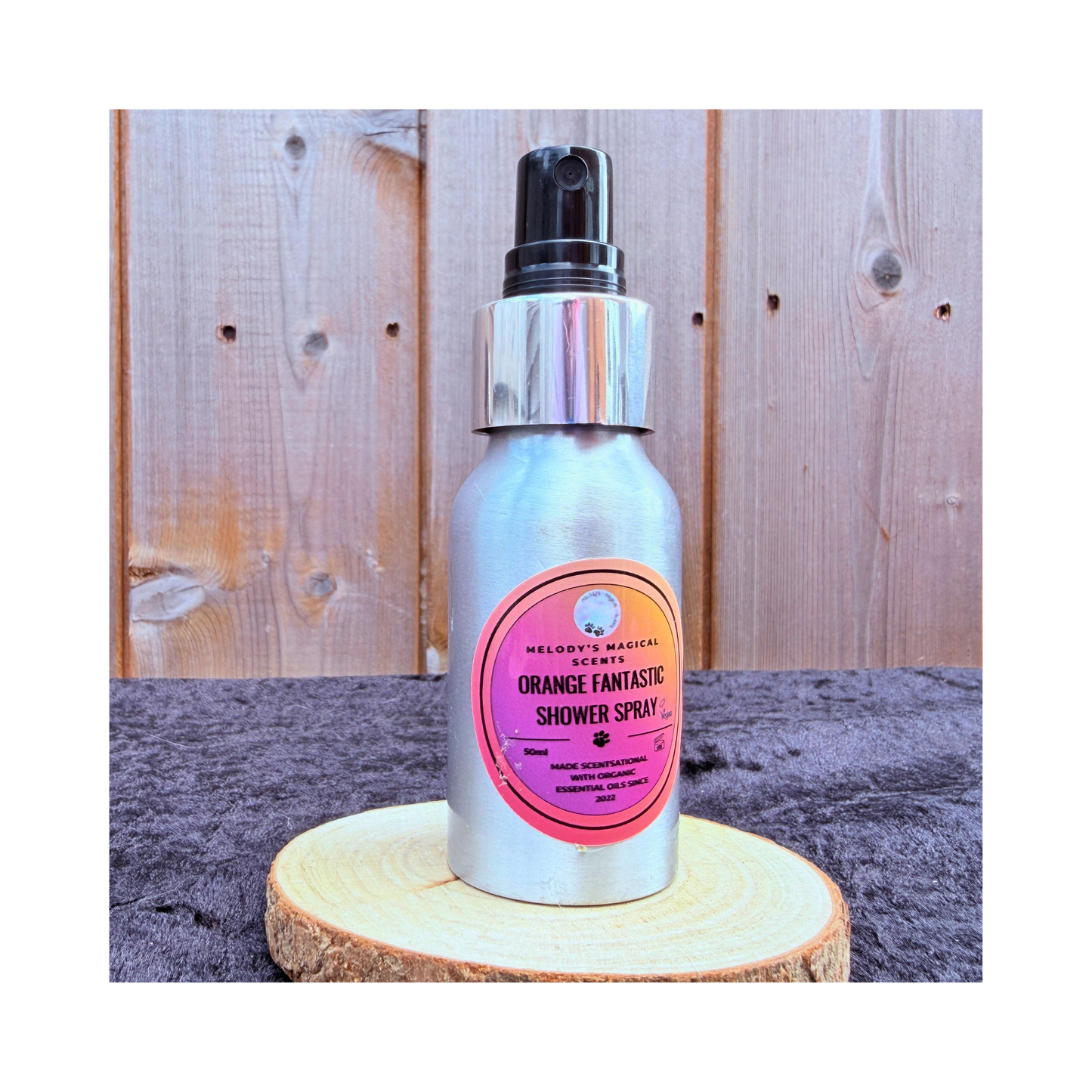 Orange Fantastic aromatherapy shower spray 50ml by Melody's Magical Scents
