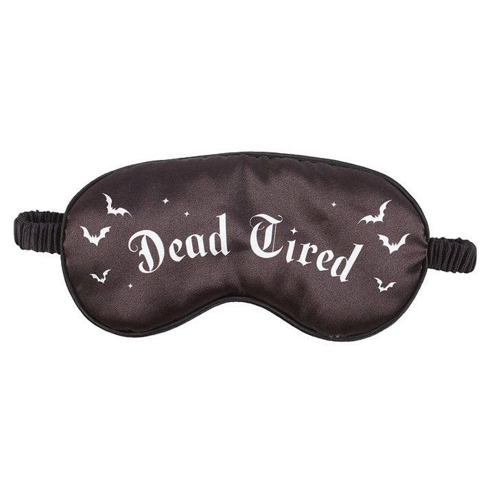 Dead Tired Gothic Satin Sleep Mask