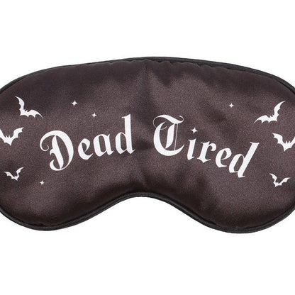 Dead Tired Gothic Satin Sleep Mask