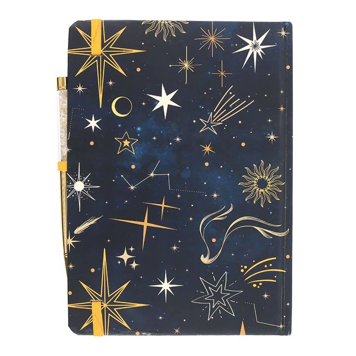 Leave A Little Sparkle Celestial Notebook with Citrine Pen