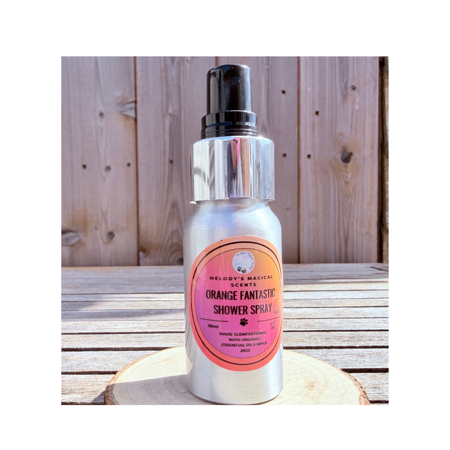  Orange Fantastic aromatherapy shower spray 30ml by Melody's Magical Scents