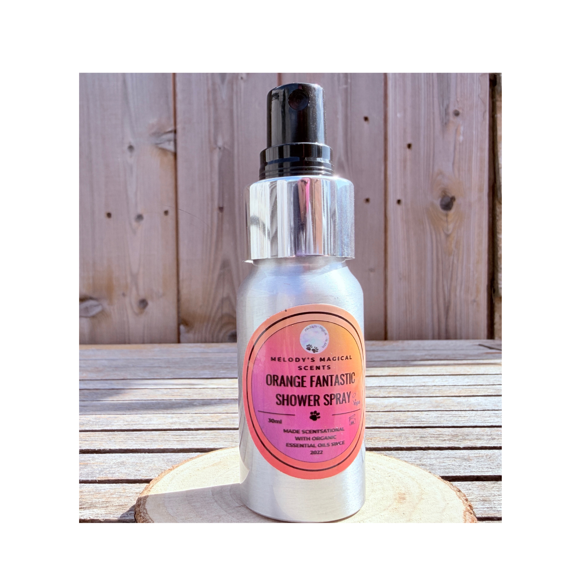  Orange Fantastic aromatherapy shower spray 30ml by Melody's Magical Scents